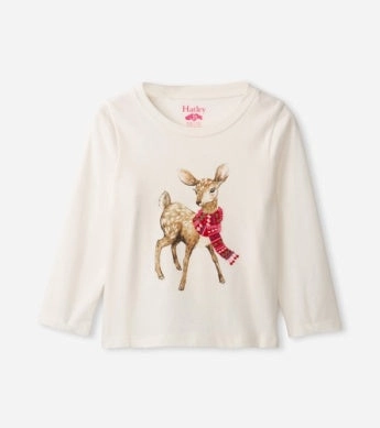 Hatley Holideer Gather Back Tee Sleep - Wear Party