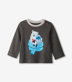 Hatley Long Sleeve Baby Shirt - Arctic Friends Line - dry park