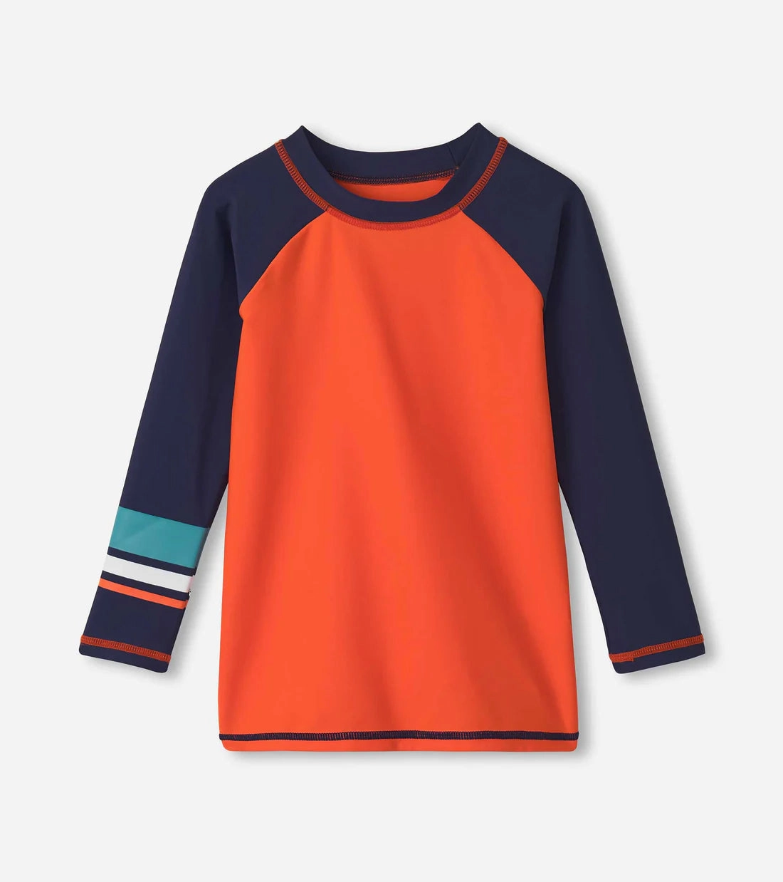 Ruffled Hatley Long Sleeve Rashguard - Orange