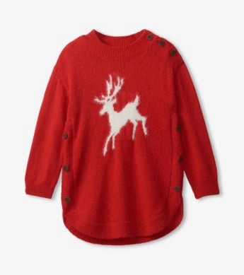 Hatley On Prancer Chunky Sweater Tunic Line - dry Birthday party wear for children
