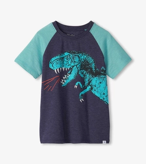 Hatley Raglan Tee - T-rex Headwear