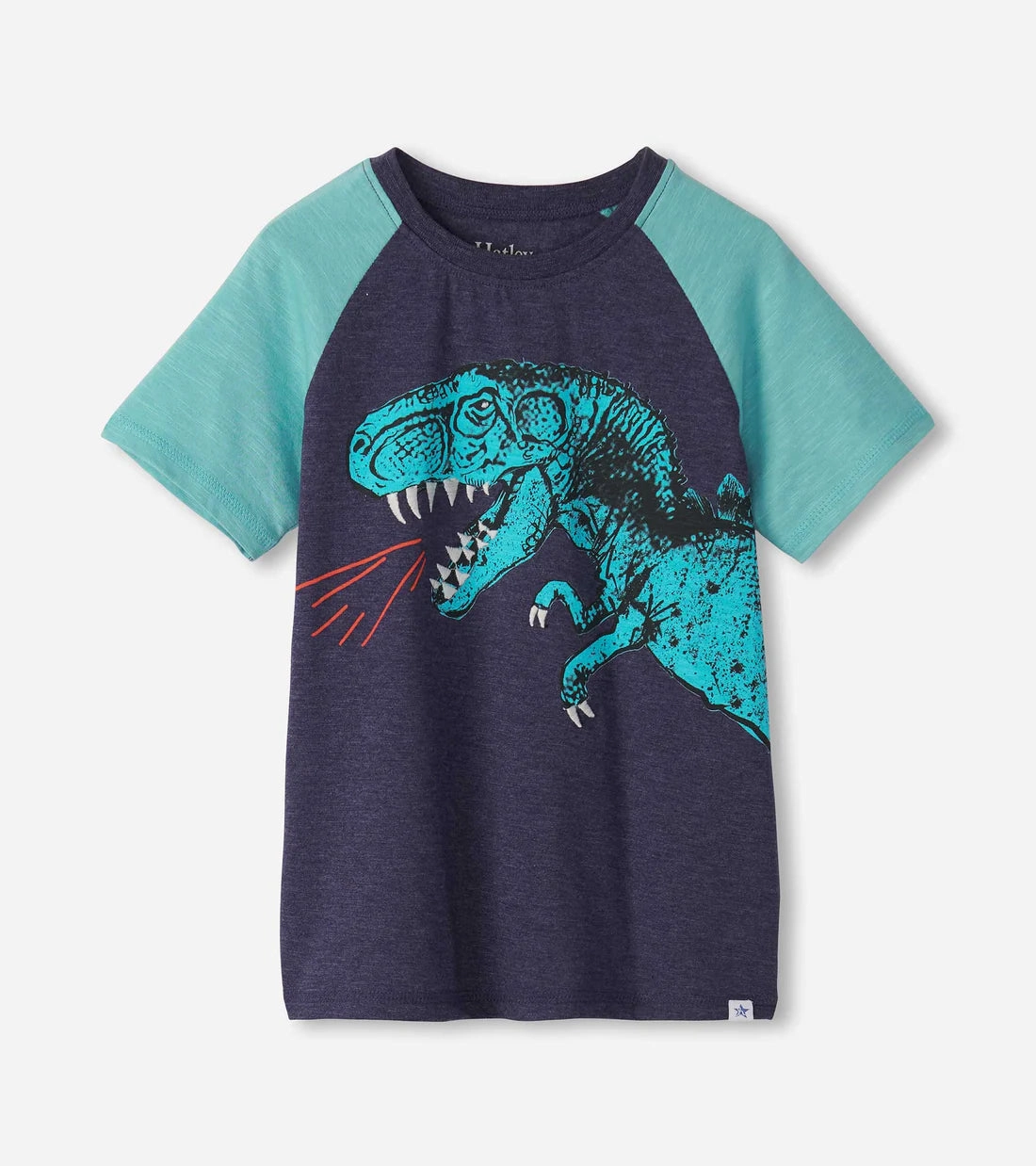 Hatley Raglan Tee - T-rex Headwear