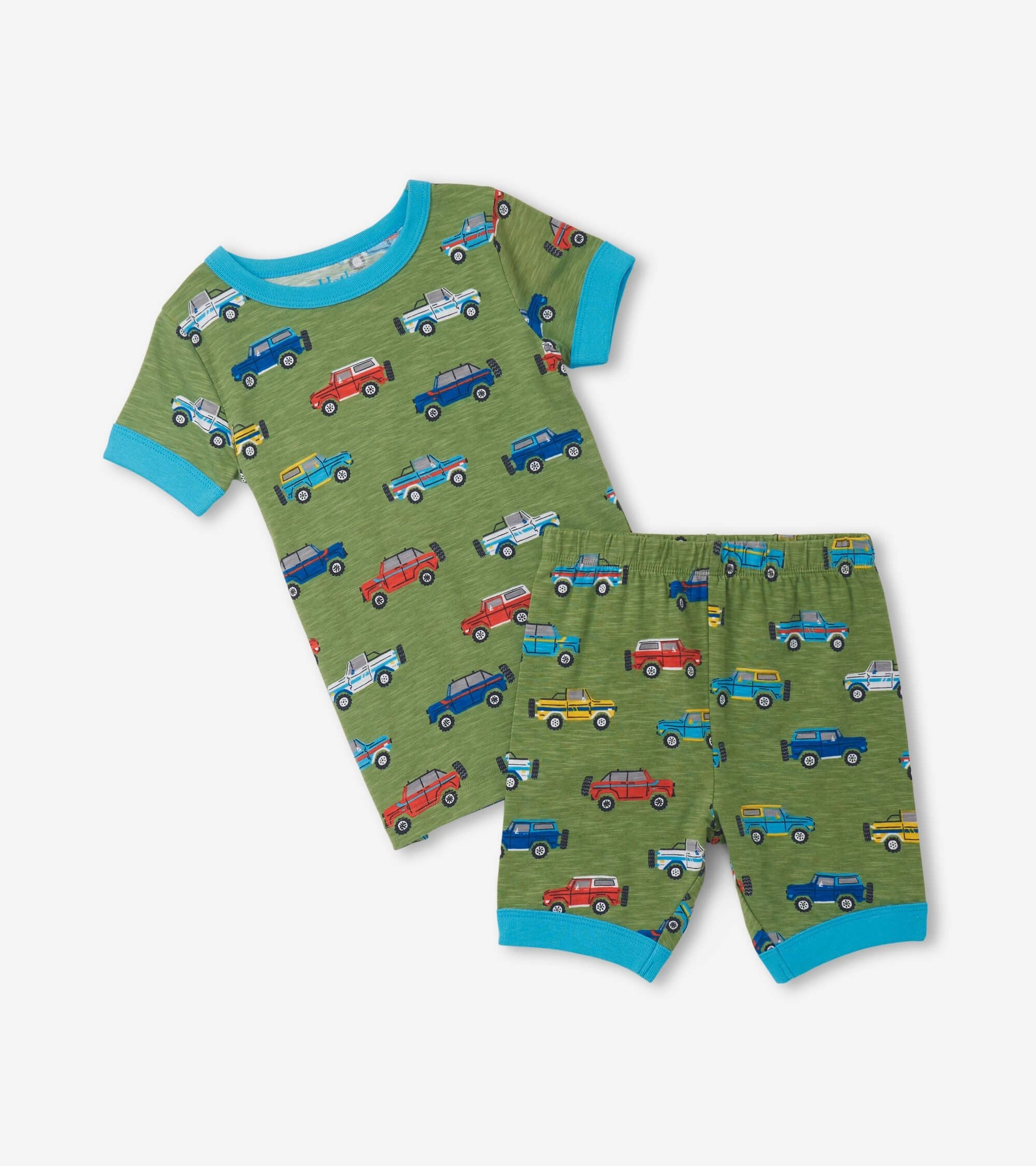 Hatley Short Pajama Set - Off Roading timeless Beaded