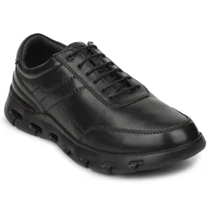 Healers Black Casual Formal Derby Shoes For Men ASF-1 By Liberty classic style shoes Bonded Seamless Construction