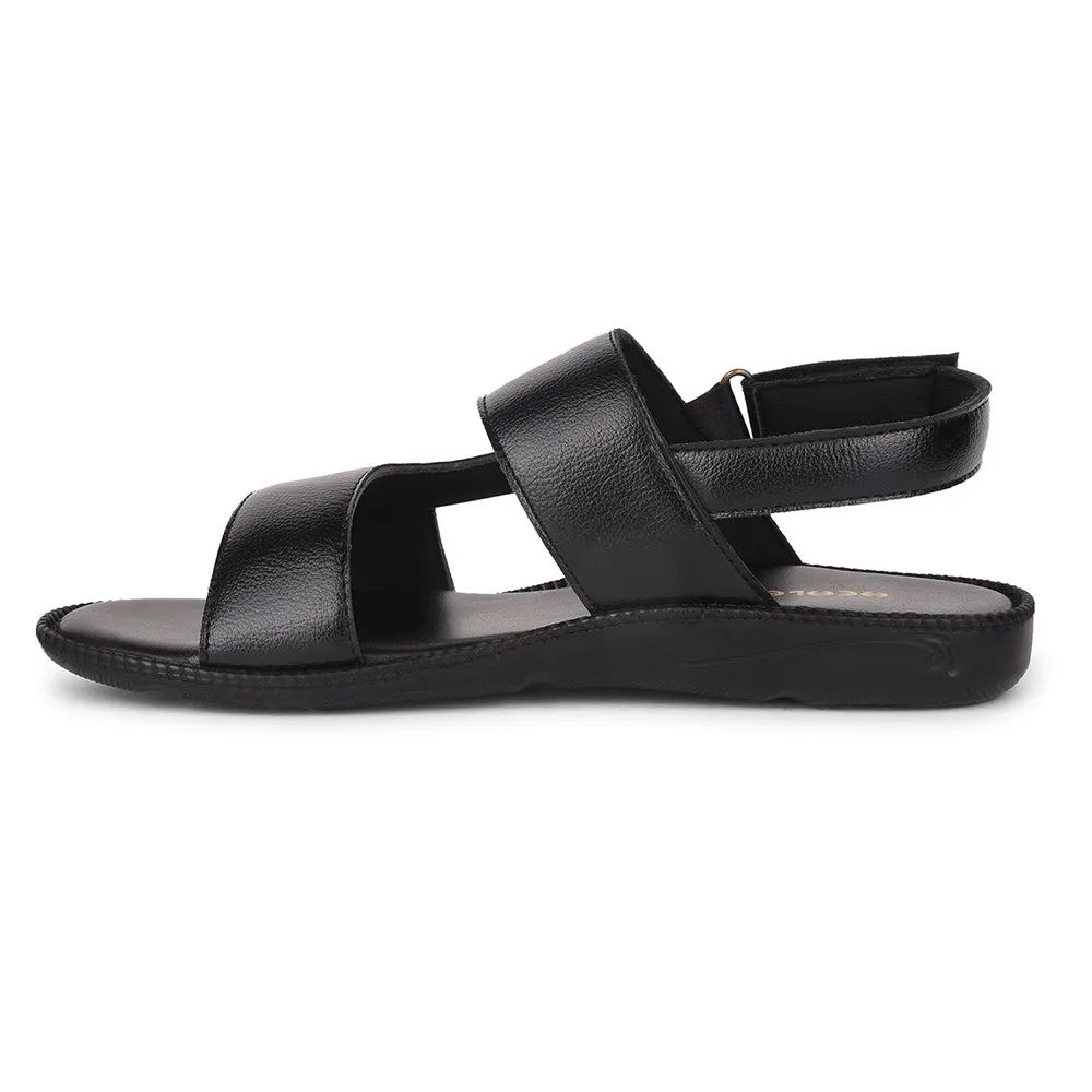 Healers Black Casual Sandal For Men VCL-103 By Liberty Trail Ready Durability
