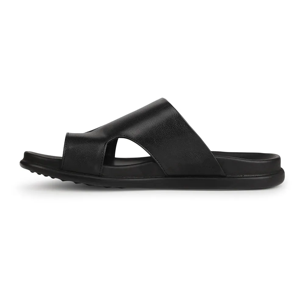 Stack Height Options Healers Black Casual Slipper For Men LEEKS-10 By Liberty
