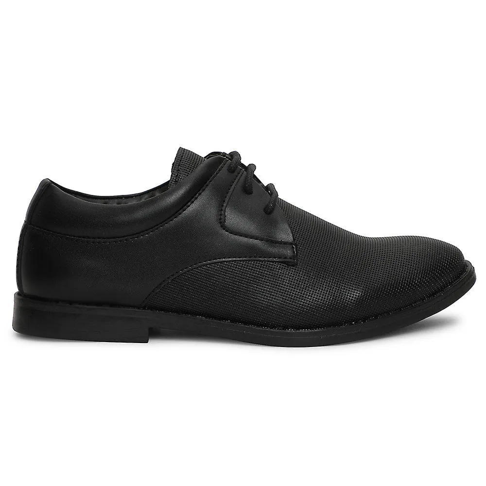 Healers Black Formal Lacing Derby Shoes For Men DERBO-10E By Liberty theme - run running shoes Dynamic Load Distribution