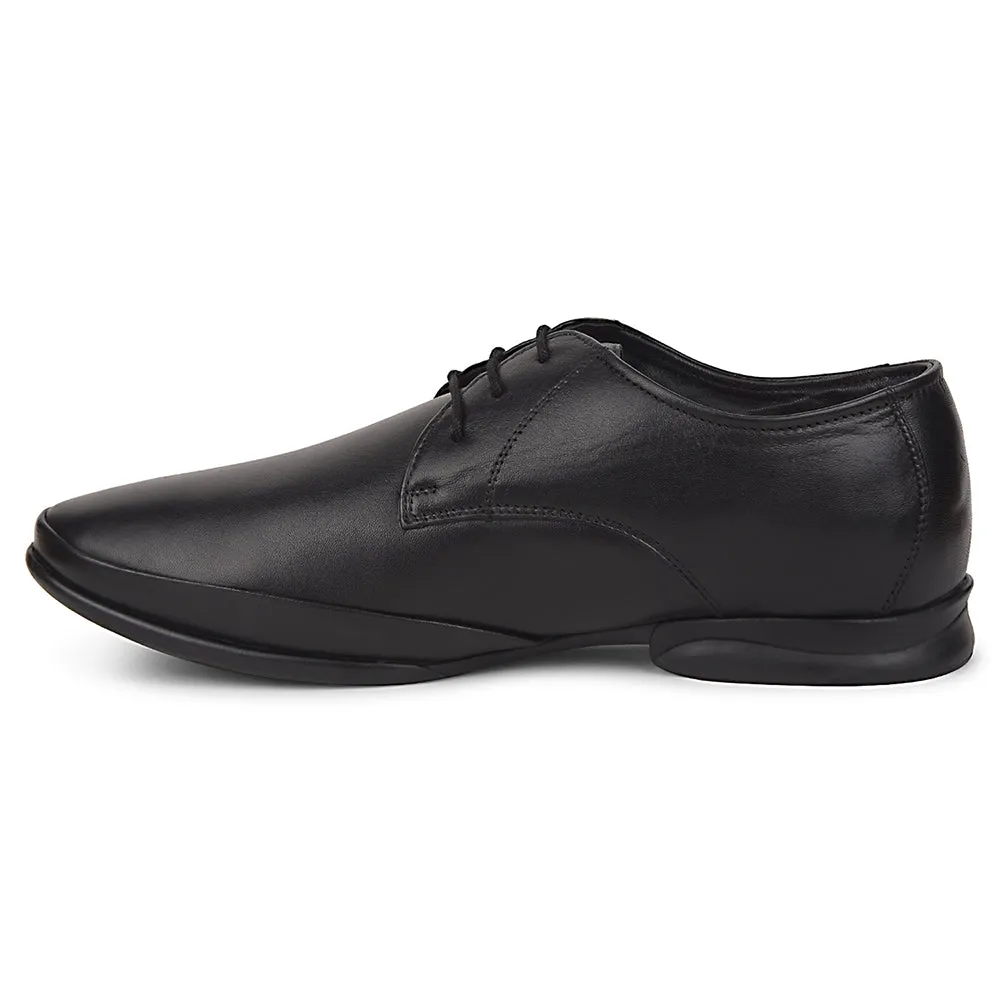 Healers Black Formal Lacing Derby Shoes For Men J757-02 By Liberty OrthoLite Insole Technology rainy