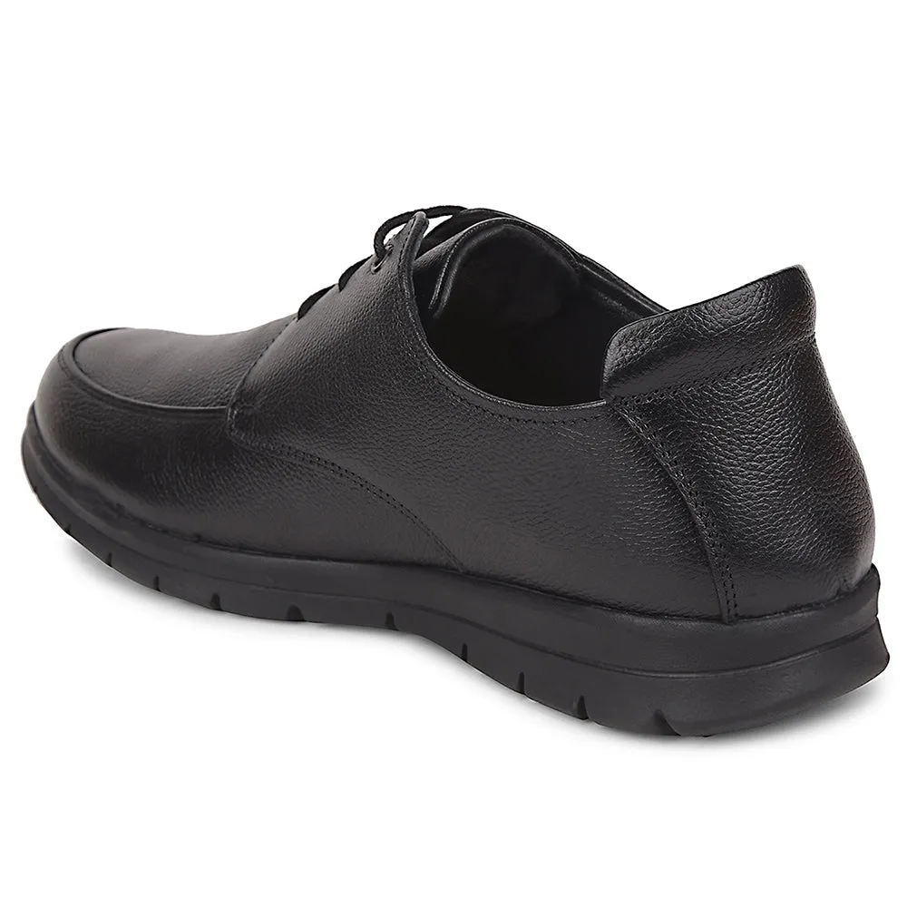 casual runner shoes loose - fit Healers Black Formal Lacing Derby Shoes For Men J757-15 By Liberty