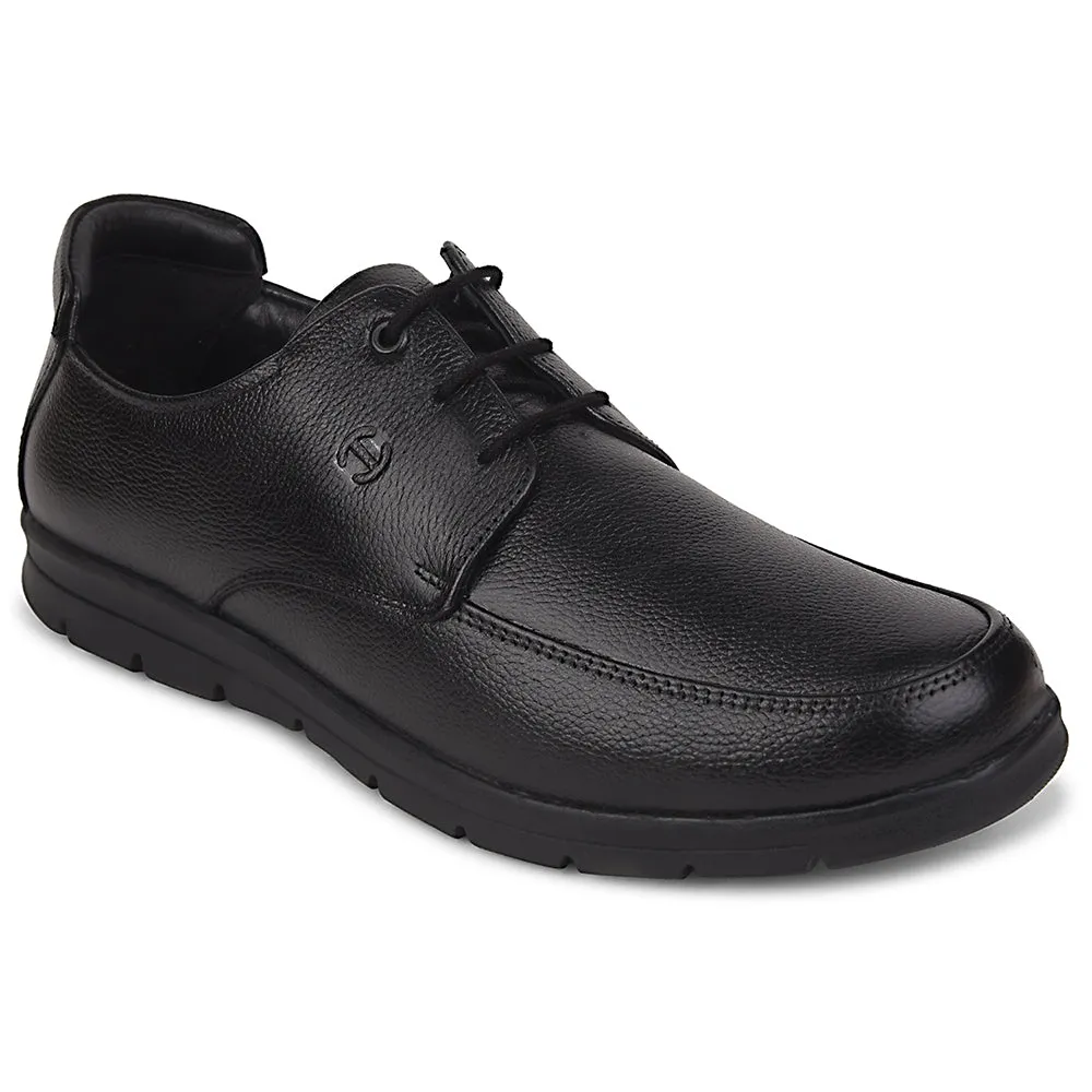 Healers Black Formal Lacing Derby Shoes For Men J757-15 By Liberty removable insole shoes street