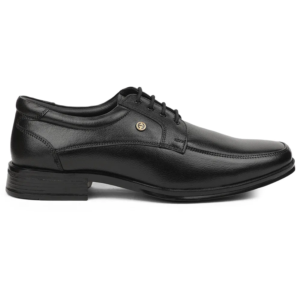 snowy - day shoes Healers Black Formal Lacing Derby Shoes For Men UDL-9 By Liberty