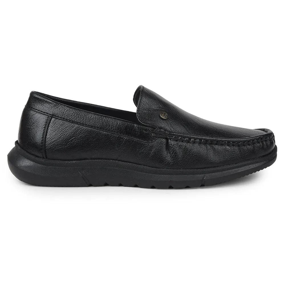 quick dry Unrivaled performance Healers Black Formal Loafers For Mens VSL-3 By Liberty