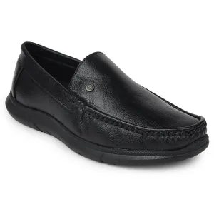 Healers Black Formal Loafers For Mens VSL-3 By Liberty Flexible Outsole Grooves Vegan Friendly Materials