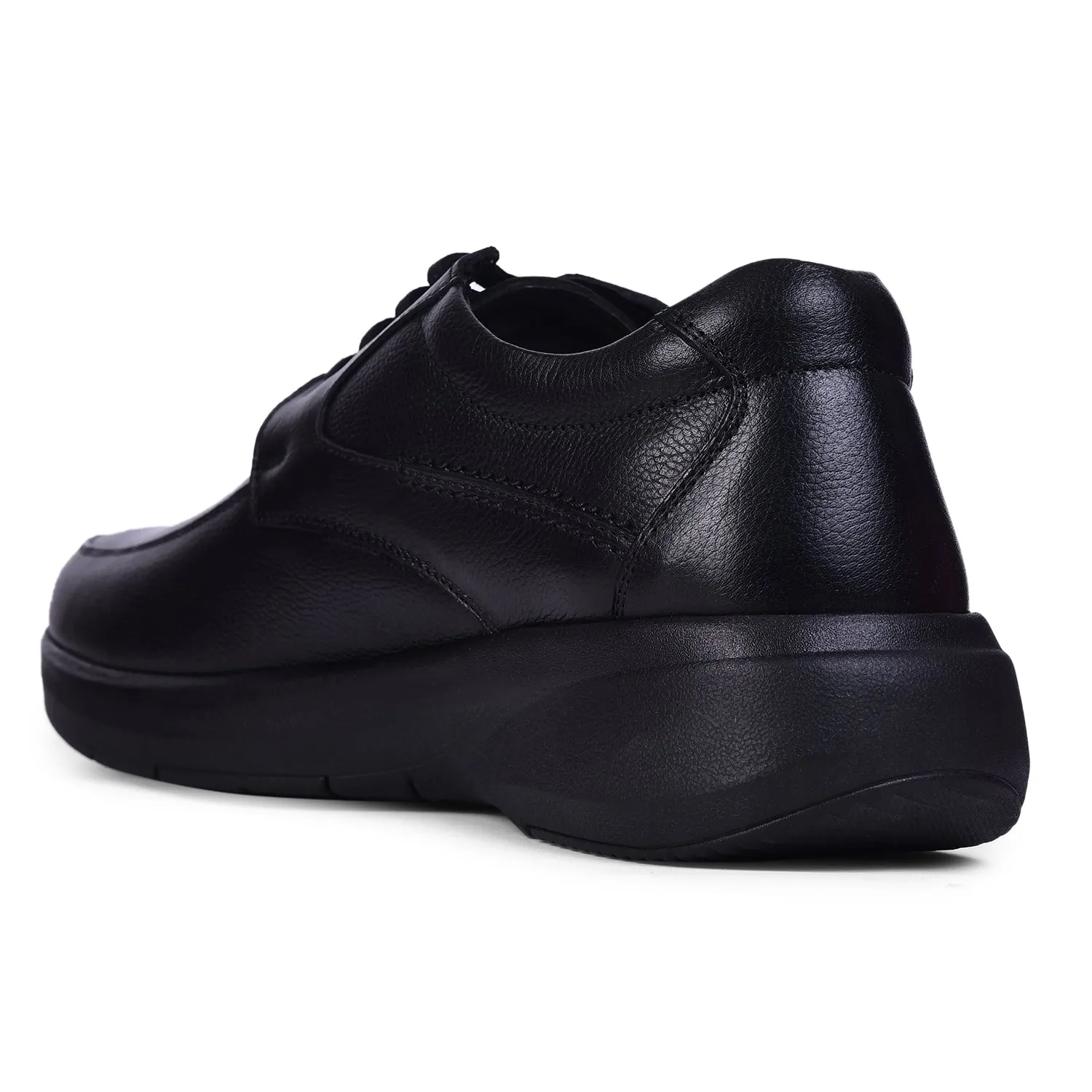 Pressure Dispersing Anatomical Last Shape Healers Black Formal Mocassin Shoes For Men E823-03 By Liberty