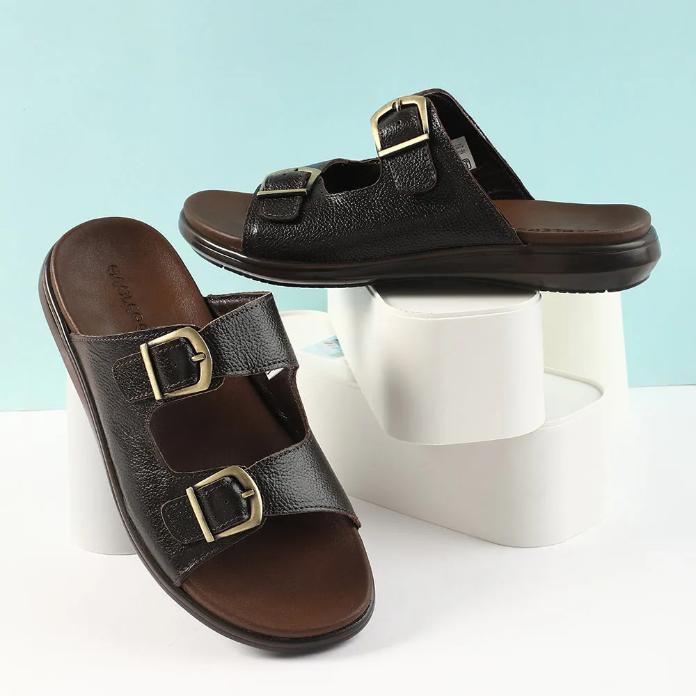 Energy return sole Healers Brown Casual Sandal For Men MDL-11E By Liberty