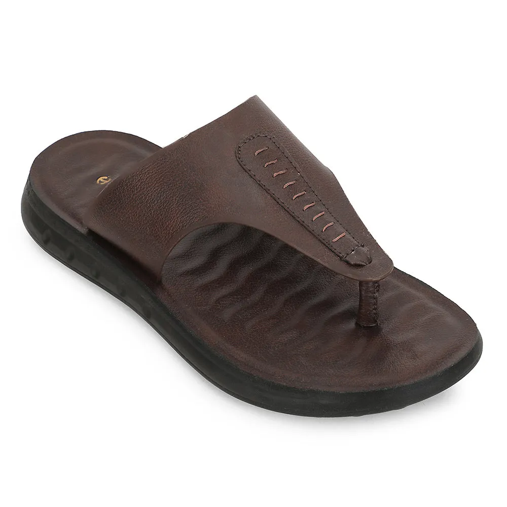 Healers Brown Casual Slipper For Men GHD-82 By Liberty Secure Base