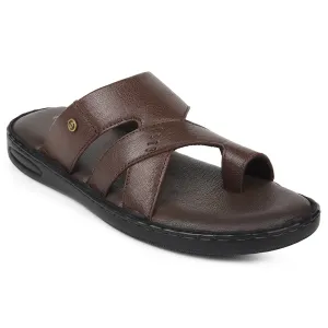 Healers Brown Casual Slipper For Mens AOL-10 By Liberty Vibrant Enhanced Ground Contact Zones