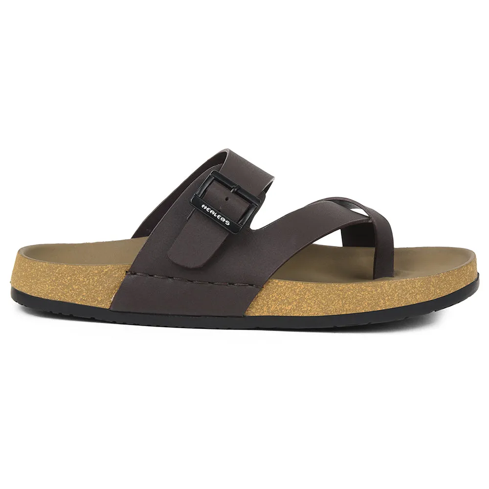 strength training shoes OrthoticInsole Healers Brown Casual Slipper For Mens AOL-6 By Liberty