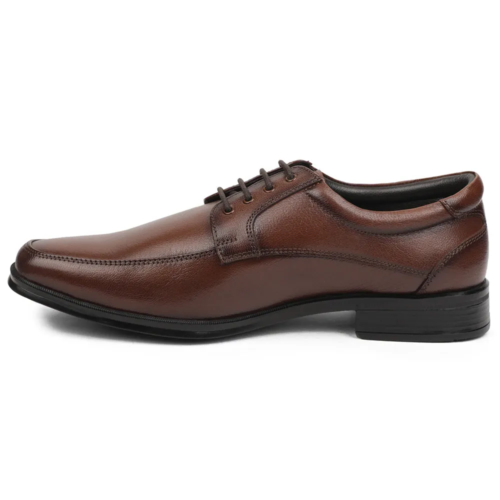 Healers Brown Formal Lacing Derby Shoes For Men UDL-9 By Liberty running with a running belt Responsive Energy Return