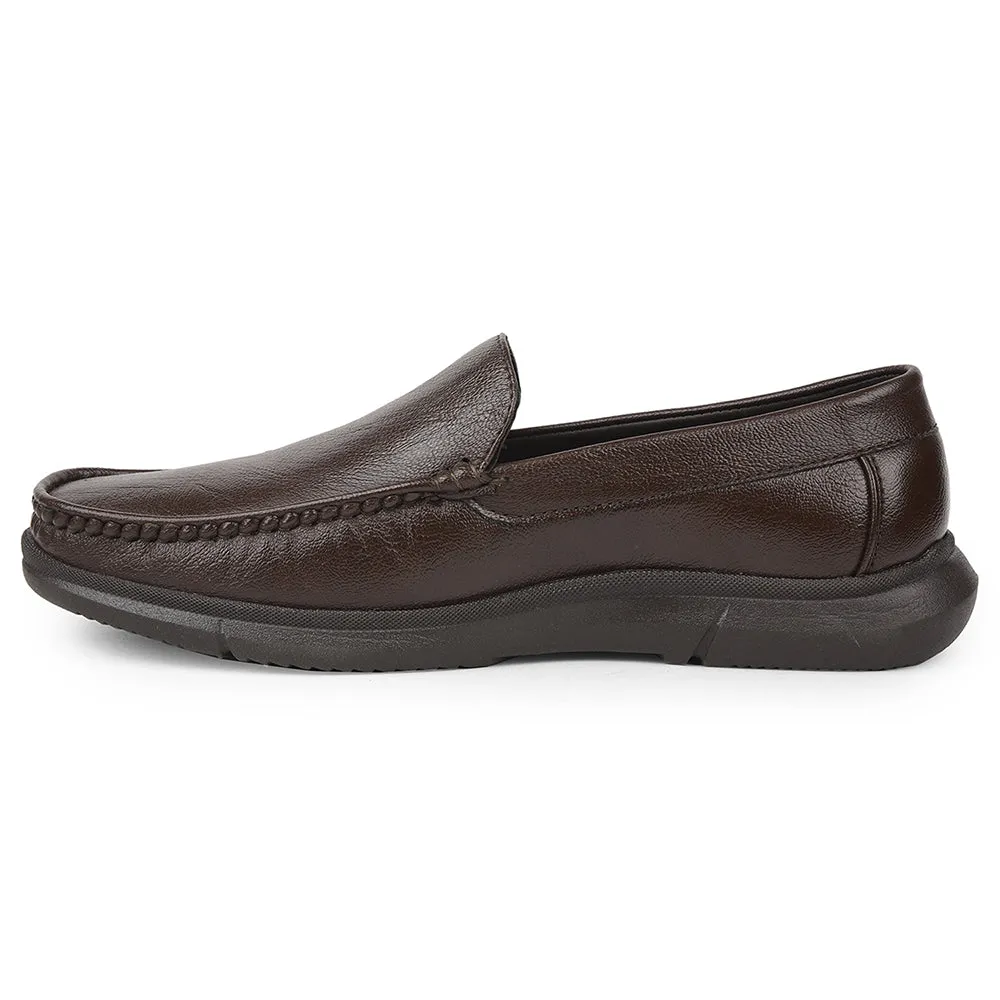 Healers Brown Formal Loafers For Men VSL-3 By Liberty multi - directional - flexibility