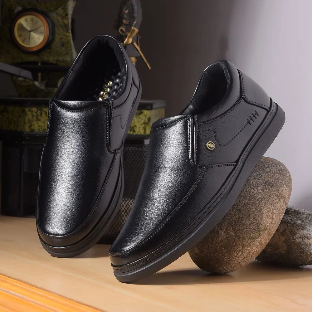 Healers By Liberty Mens ERL-16 Black Formal Non Lacing Shoes eco - friendly shoes