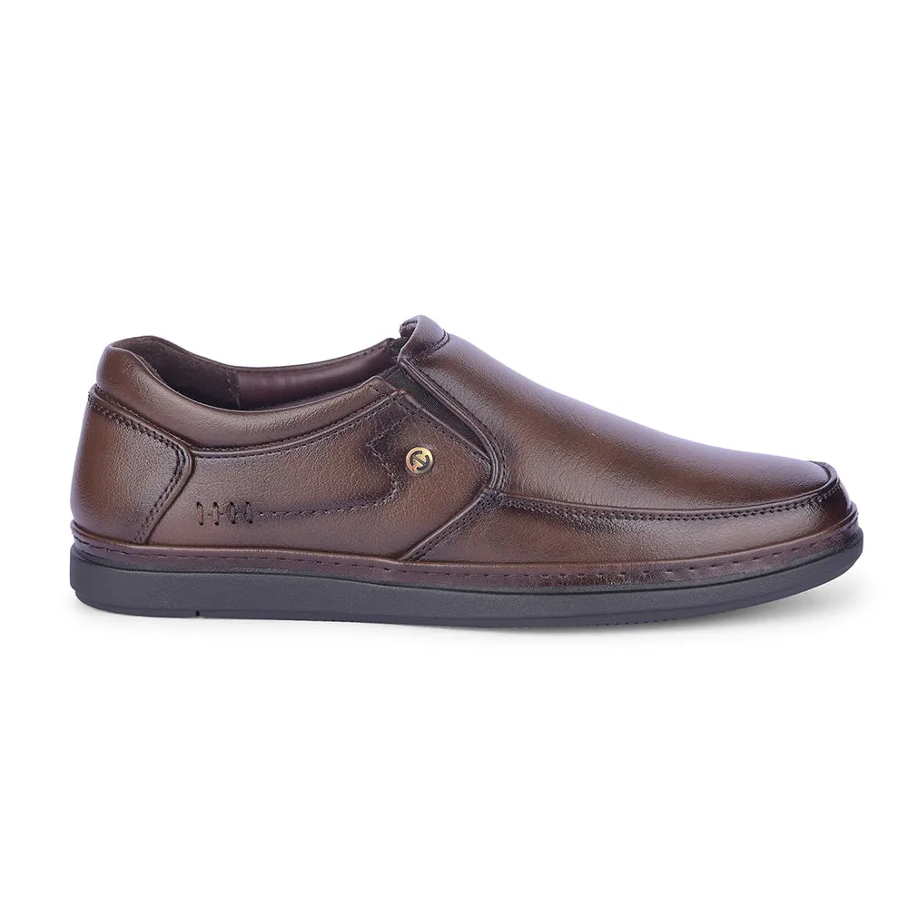 Thermal regulation Stability Bridge Healers By Liberty Mens ERL-16 Brown Formal Non Lacing Shoes