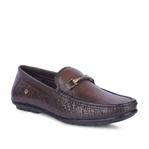 Healers By Liberty Mens OSL-49 Brown Formal Loafers leather - lining shoes