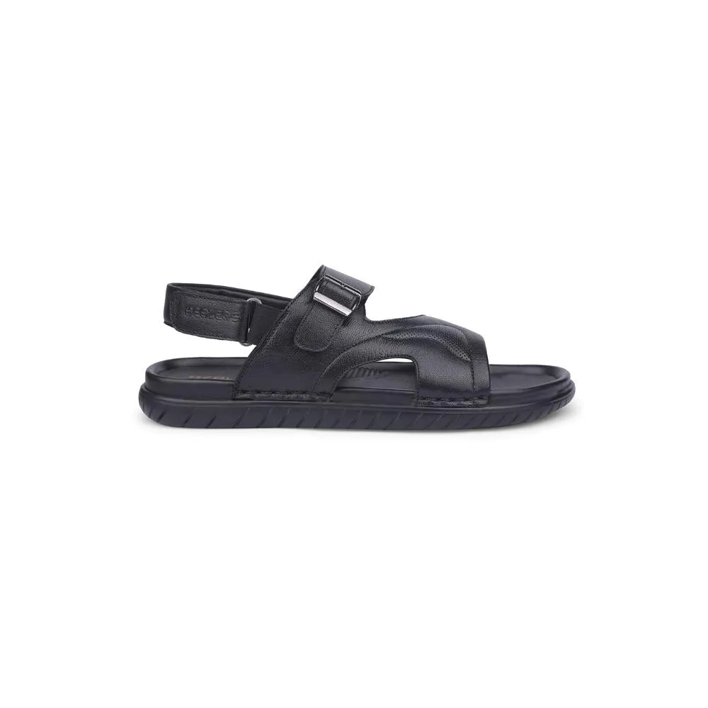 Flex Grooves Pattern Healers By Liberty Mens OSL-51 Black Casual Sandal