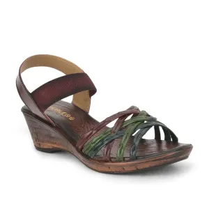 Strength Healers Casual Sandal For Ladies (Cherry) TLO-15 By Liberty