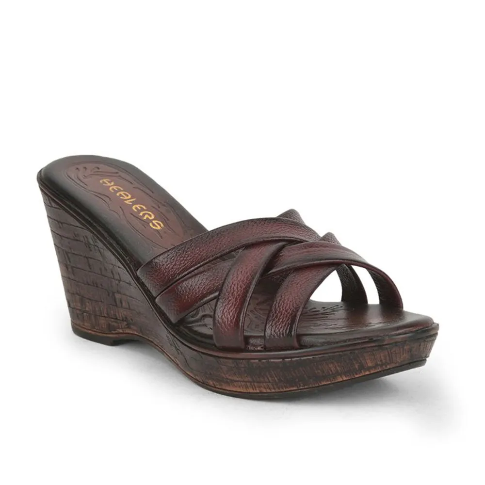 Grip Technology Healers Cherry Casual Wedge Heel Sandal For Women TLO-12 By Liberty