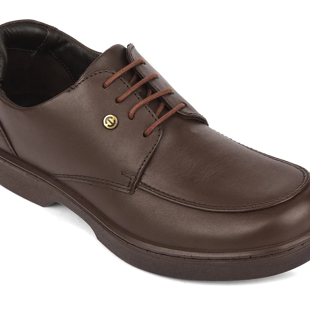 running on flats Healers Dark Brown Formal Lacing Derby Shoes For Men 204601AN By Liberty