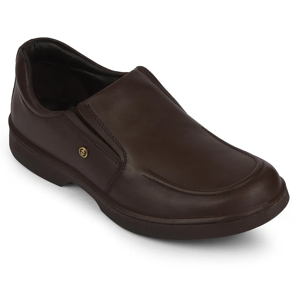 Birkenstock Arizona Flexible Ride Healers Dark Brown Formal Non Lacing Moccasins For Men 204608AN By Liberty