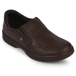 Birkenstock Arizona Flexible Ride Healers Dark Brown Formal Non Lacing Moccasins For Men 204608AN By Liberty