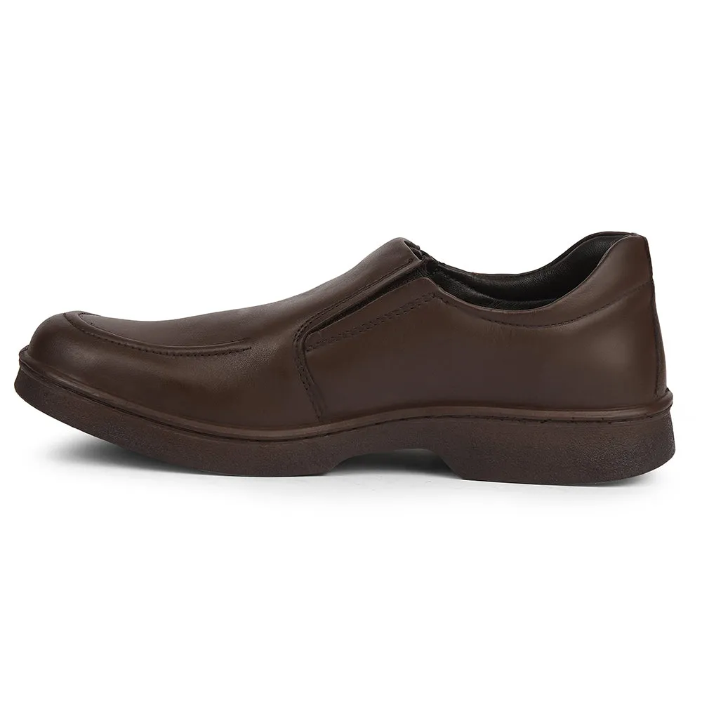Healers Dark Brown Formal Non Lacing Moccasins For Men 204608AN By Liberty Hot weather relief