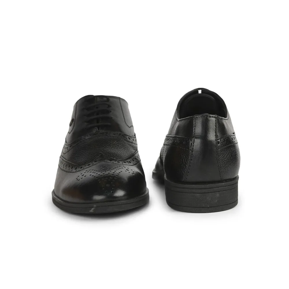 Healers Formal Black Lacing Brogue Shoes For Men AV-20 By Liberty orthotic - friendly shoes Versatile Shoes