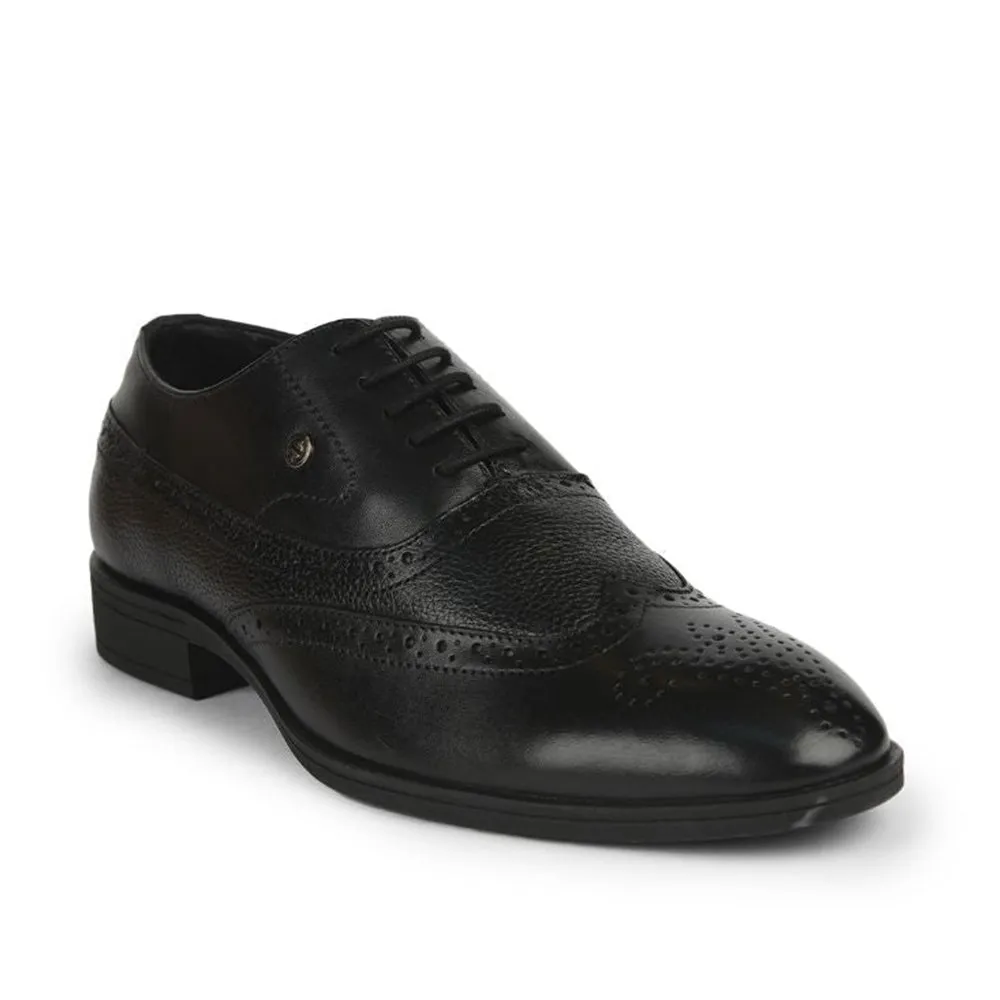 Pressure Dispersion Tech Healers Formal Black Lacing Brogue Shoes For Men AV-20 By Liberty