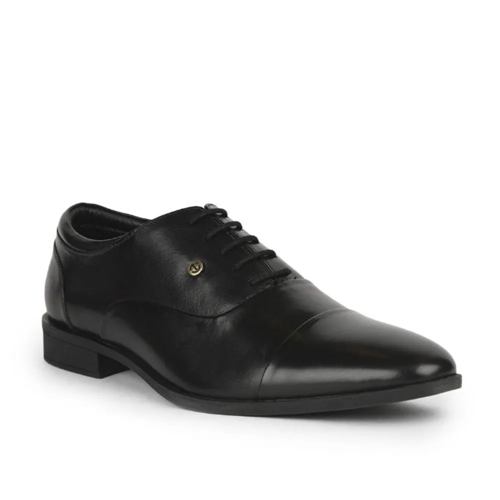 Healers Formal (Black) Lacing Classice Oxford Shoes For Men SSL-199 By Liberty Hyper Elastic Padding