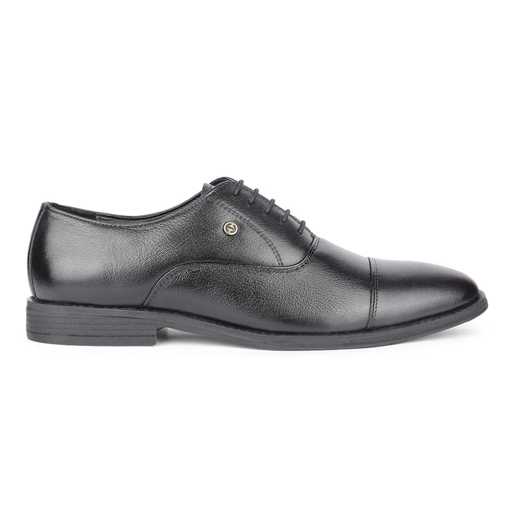 Healers Formal Black Lacing Derby Shoes For Men S201-04 By Liberty Outsole Traction