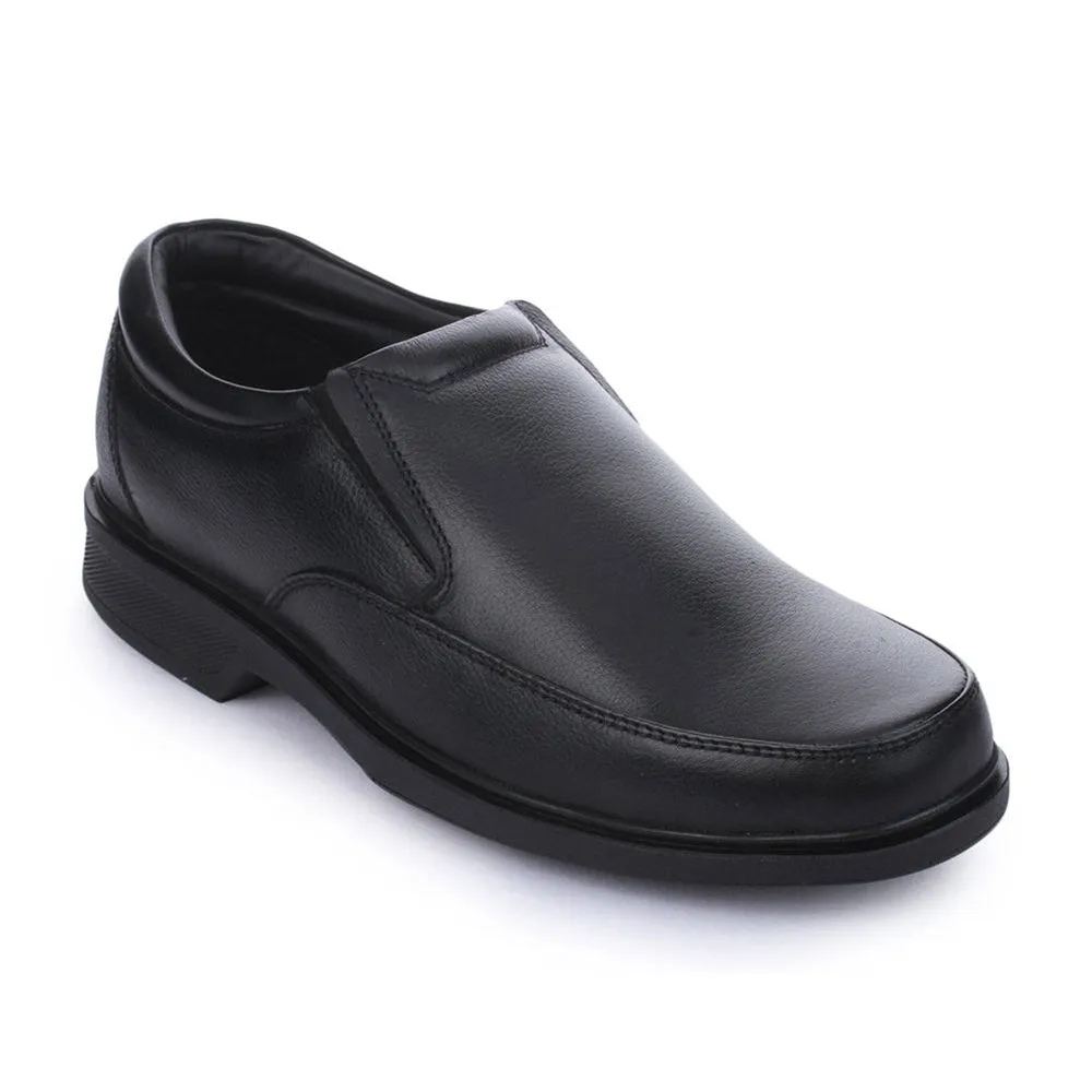 Healers Formal (Black) Slip-On Loafers Shoes For Men FL-1413 By Liberty Indoor Workout Rolling Motion Engine