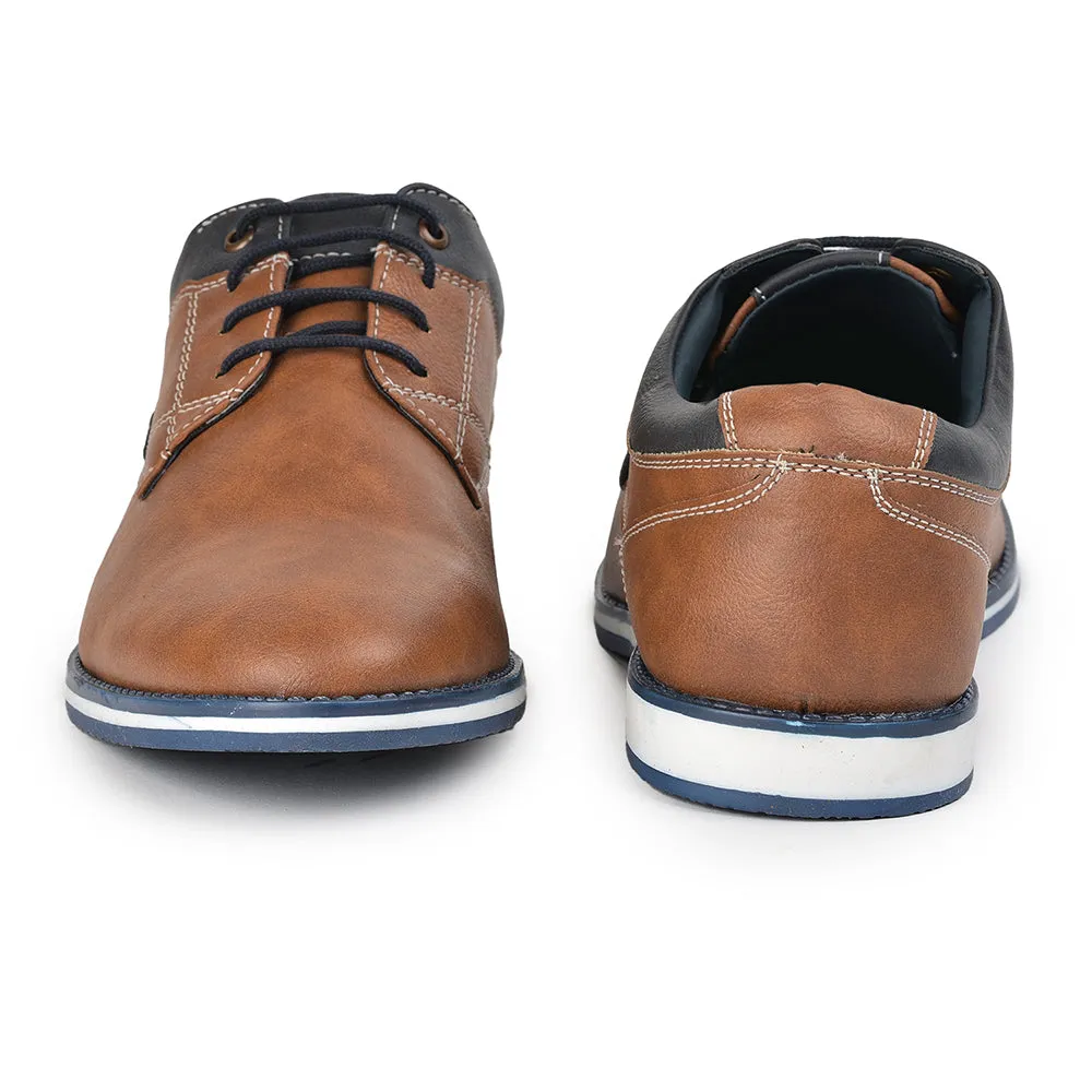 Healers Formal Tan Lacing Shoes For Men SYN-42 By Liberty inspiration Pressure Map Optimized