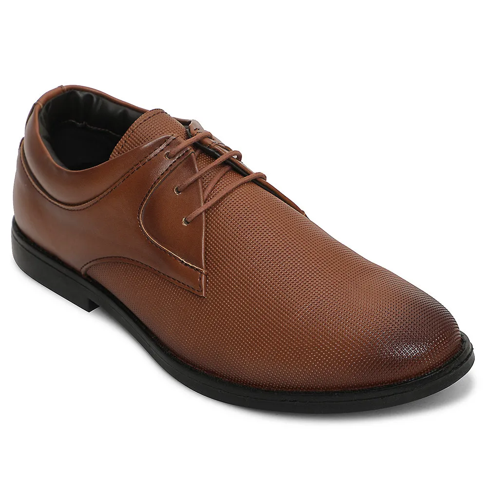 Healers Tan Formal Lacing Derby Shoes For Men DERBO-10E By Liberty active shoes