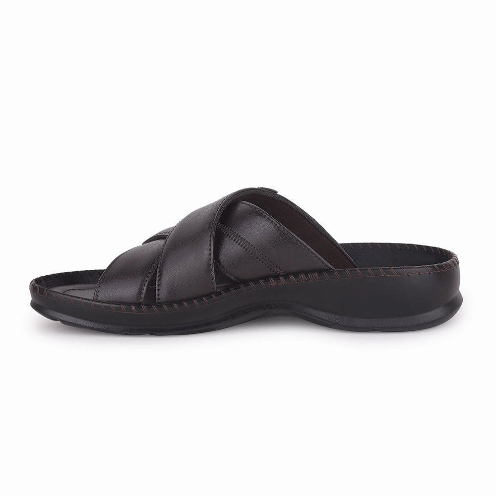 Minimalist Footwrap Healers Brown Casual Slippers For Men STARC-2E By Liberty