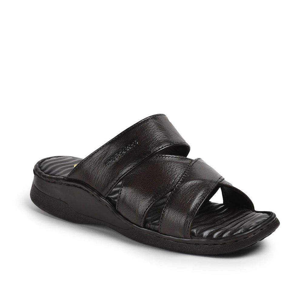 Healers By Liberty Men 2191-51 Brown Casual Slippers Adaptive Lacing Harness Short - distance