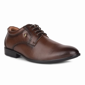 fashionable running footwear Healers By Liberty UVI-22 Formal Derby For Men - Brown