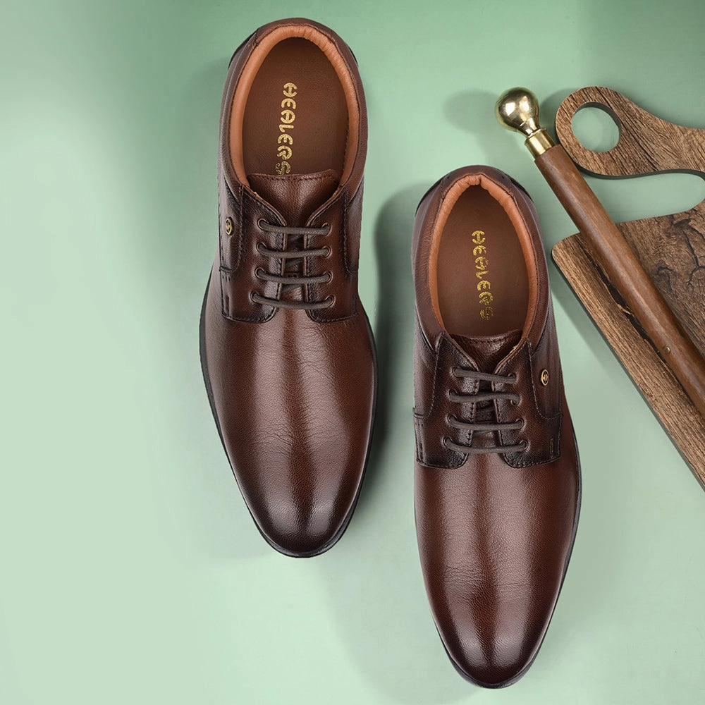 skateboarding shoes Healers By Liberty UVI-22 Formal Derby For Men - Brown