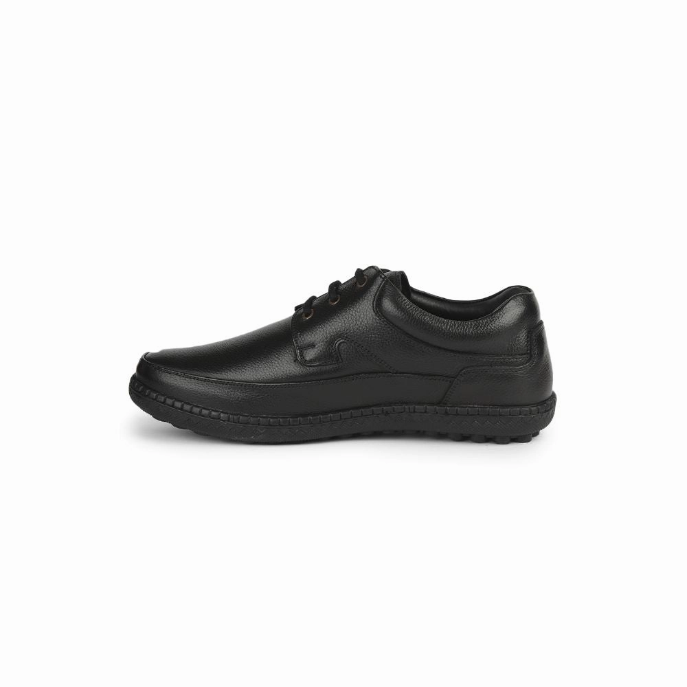 Healers Formal (Black) Lacing Shoes For Men ER-37 By Liberty running in morning