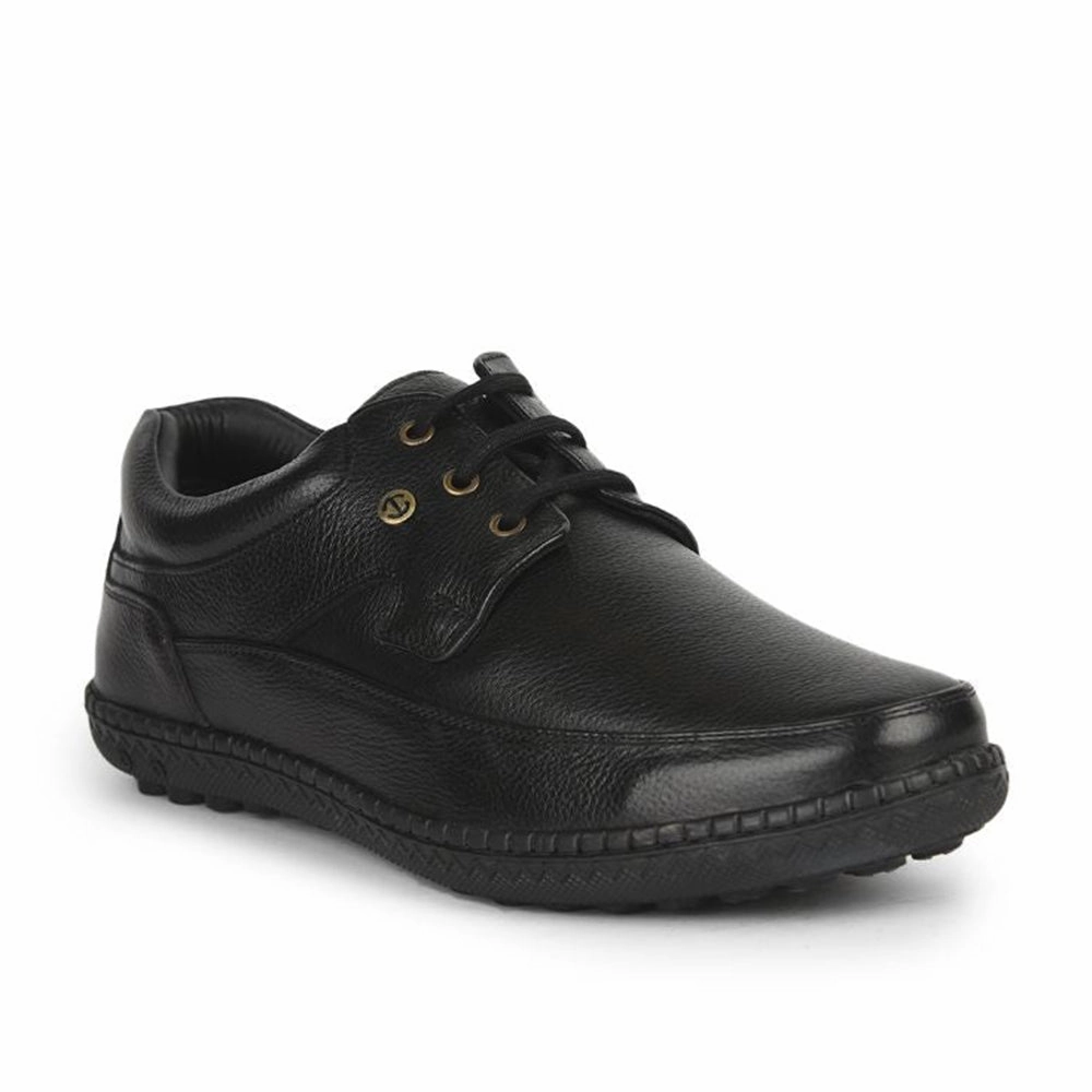 Non Chafing Collar Hydrophobic Healers Formal (Black) Lacing Shoes For Men ER-37 By Liberty