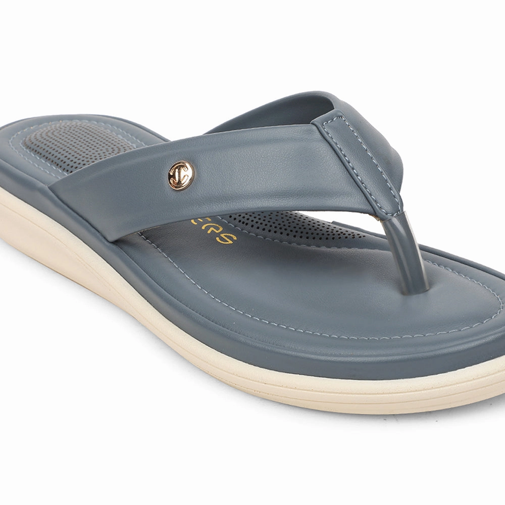 Healers Sky Blue Casual Slipper For Women SSAL-3 By Liberty Nano Grip Tread casual wearer