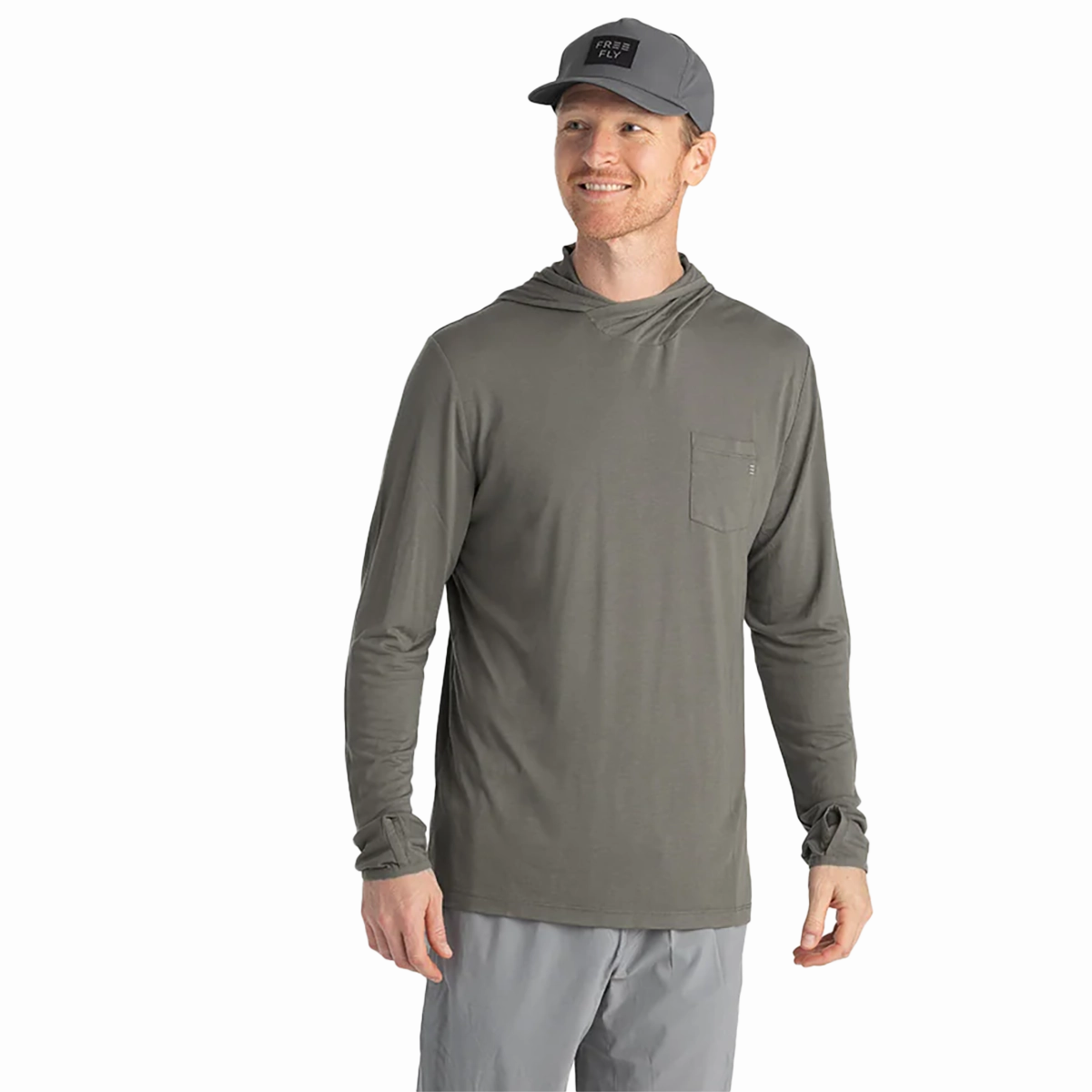 Comfortable Shorts Fashionable Look Free Fly Bamboo Lightweight Fleece Hoodie