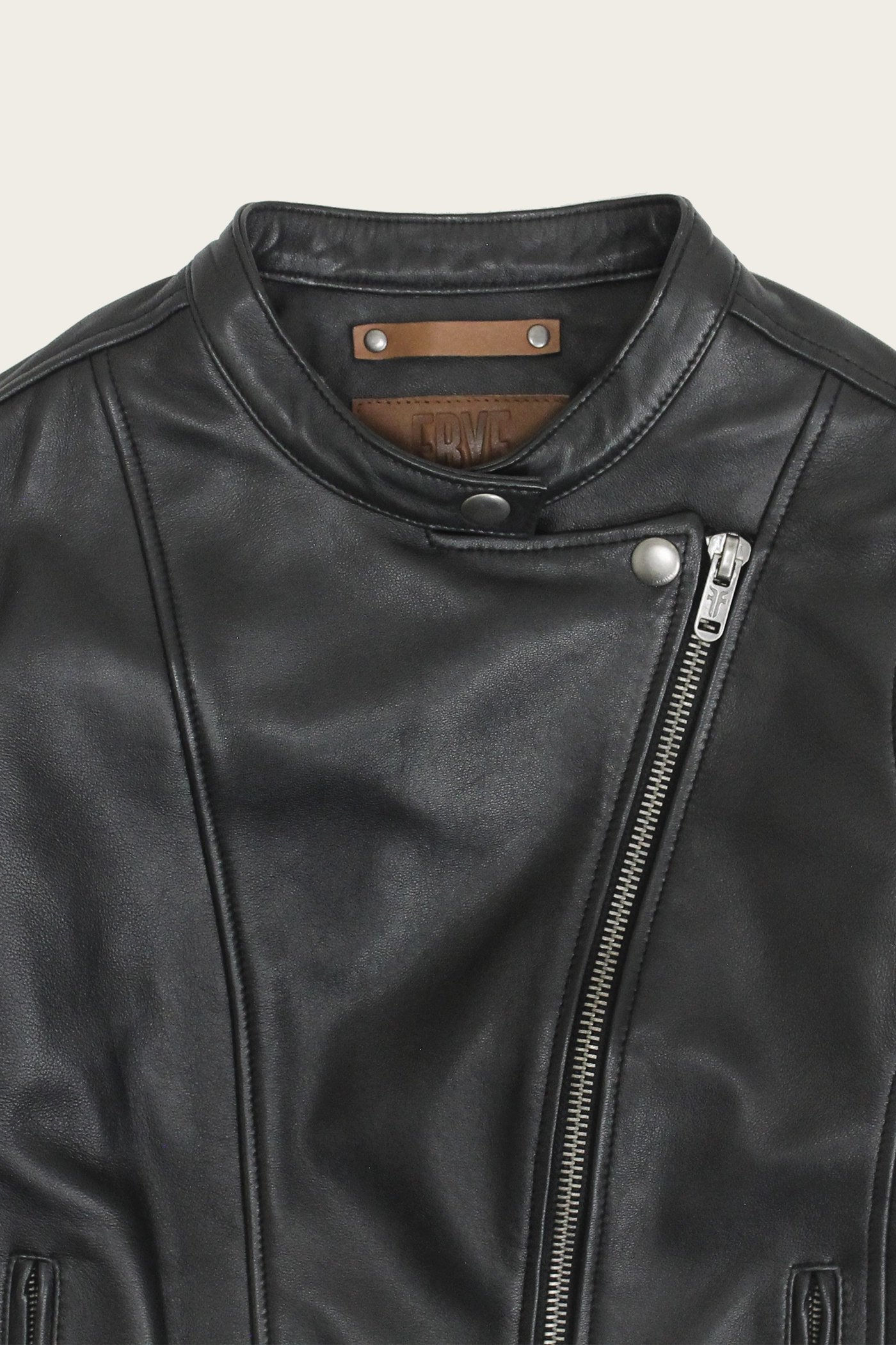 Heathe Leather Jacket Coastal Walk Style Tapered Sleeve
